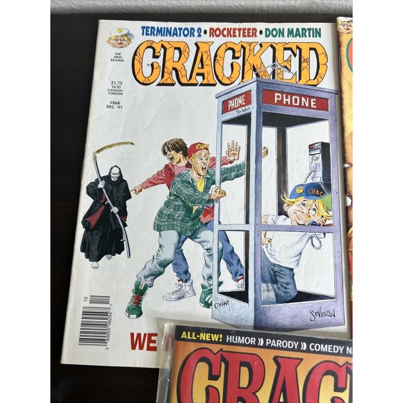 CRACKED Magazine 1980’s Lot of 6 Vintage - Star Trek - Terminator - Tom Cruise - Picture 6 of 7